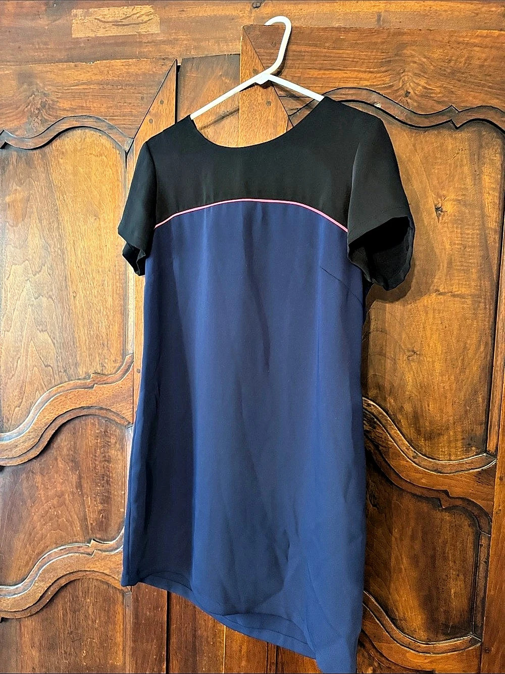 Cynthia Rowley Color Block Mini Dress Blue & Black Size 8 Like New